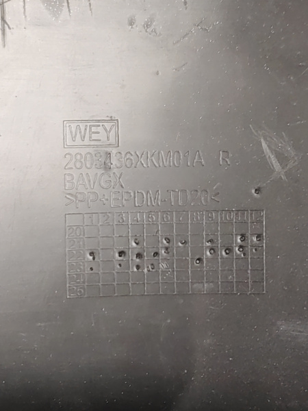 Накладка переднего бампера правая Tank 300 2803236XKM01A