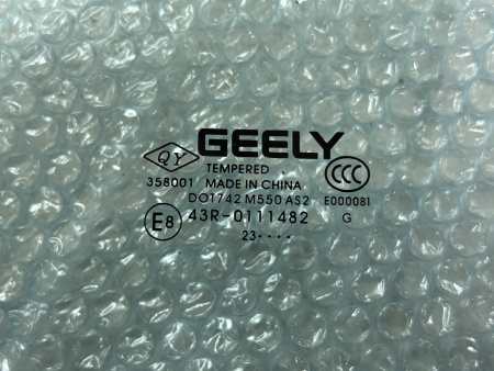 Стекло двери передней Л Geely Monjaro