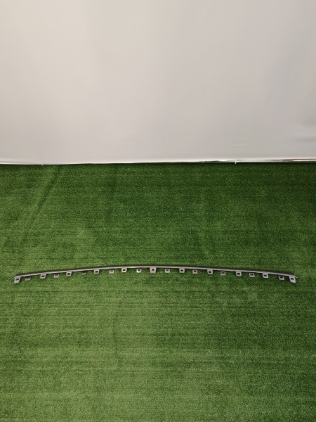 Молдинг переднего бампера нижний серебристый хром Geely Atlas рестайлинг 6010220200S44